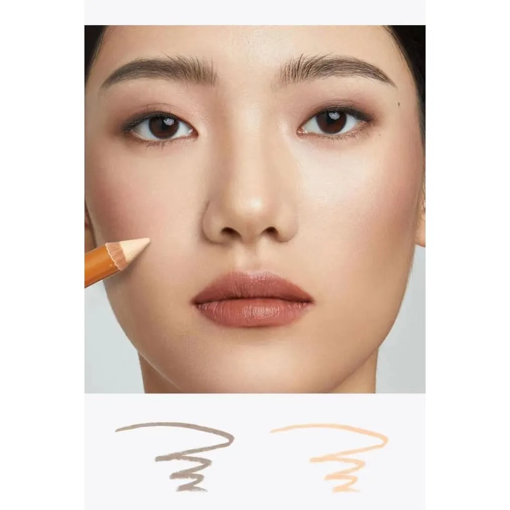 1 PC Double Ends Contour Pencil Contour Highlighter, Multi Functional Facial Contour Highlighter Pencil, Countour & Highlighter Duo Pencil (01#, 5g)