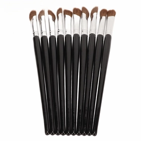 10-Piece Nose Contour Makeup Brush Set, Angled Eye and Brow Brushes for Precision, Soft Synthetic Fiber, Under Eye & Nose Shadow Brushes for Professional Makeup Artists
