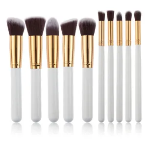 10PCS Makeup Brushes Set Professional Cosmetics Tools Eyeshadow Concealer Lip Eye Makeup Brush Kits Foundation Powder Blush