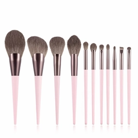 11Pcs Professional Makeup Brushes Set Loose Powder Contour Highlighting Eyeshadow Blending Eye Brow Make Up Tool Brush