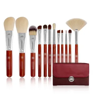 12 Brushes Set Complete Set Of Loose Powder Brushes Beauty Tools Eyeshadow Brushes Set