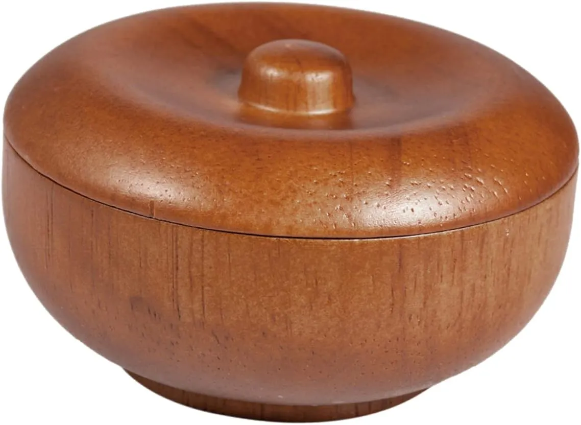 1pc Wooden Shaving Soap Bowl Lid for Men Shaving Cream Bowls Men's Lids Dish