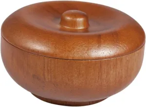 1pc Wooden Shaving Soap Bowl Lid for Men Shaving Cream Bowls Men's Lids Dish