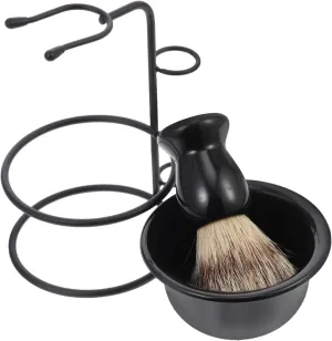 1set Professional Beard Brush Shaving Cup Easy to Clean for All Beard Types Convenient Travel Shaving Supplies