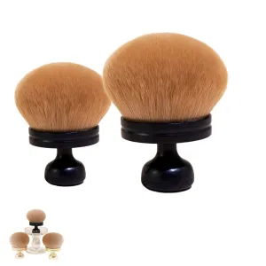 2/3PC-Extra Large Body Makeup Brush – 74 mm Wide Self Tanner Back Applicator for Legs, Face & Body • Soft Synthetic-Hair Blend Brush for Flawless, Foundation, Powder (black,2PC)