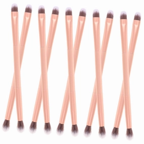 24pcs Dual Ended Eyeshadow Makeup Brushes Tube Eye Tool Brush for Eyeshadow Highlighter Nose Shadow Professional Beauty Application