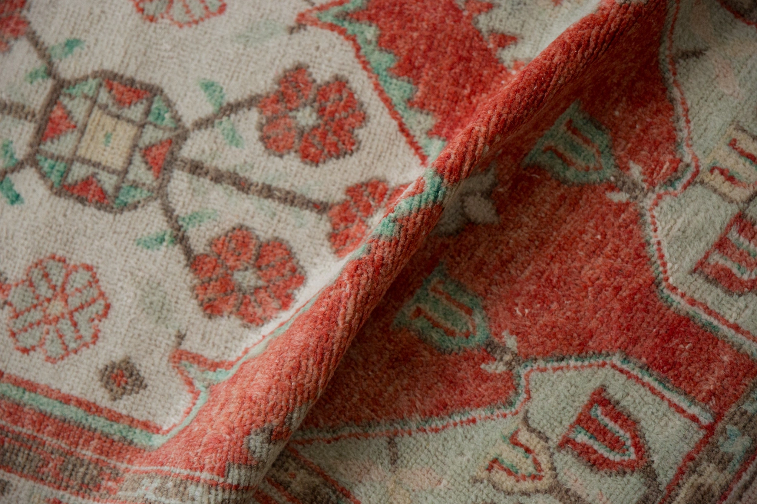 2.5x5.5 Vintage Distressed Oushak Rug Runner