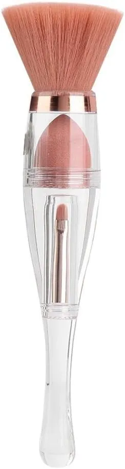 3 in 1 Cosmetic Brush Foundation Powder Concealer Eye Lip Brush Makeup Tool for Eyeshadow, Eyebrow, Eyeliner, Blending