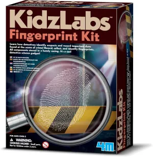 4M Toysmith, Kidzlabs Finger Print Kit, Dectective Science Kit , For Boys & Girls Ages 8 