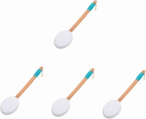 4pcs Long Handle Back Brush Scrubber Brush Exfoliator Sunscreen Applicator