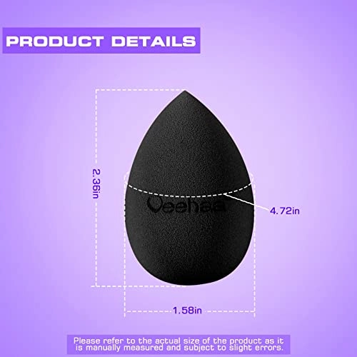 4PCS Makeup Sponge Set, Latex Free Makeup Blender for foundation, Makeup Sponges egg shaped, Makeup Sponges for all areas