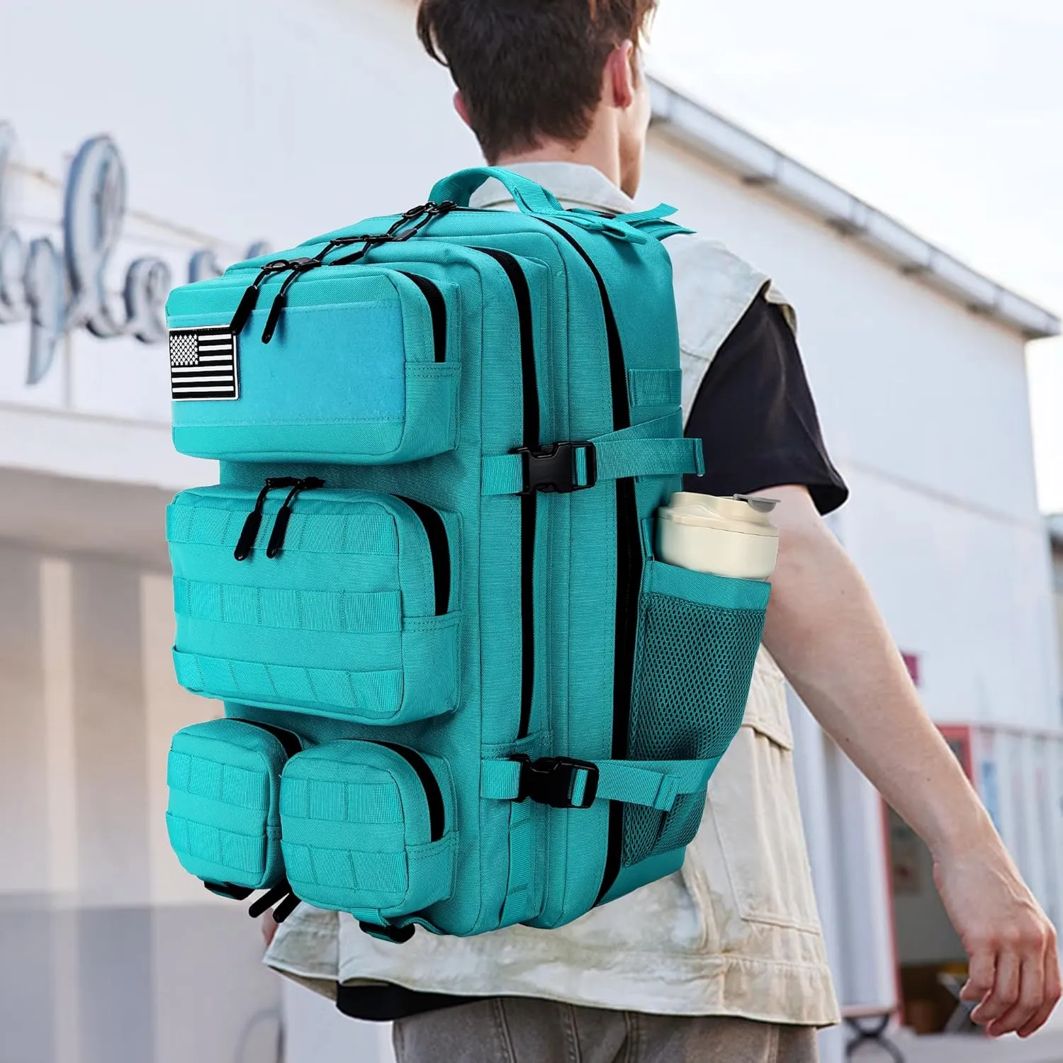 55L Tactical Backpack Heavy Duty Military Rucksack Molle Backpack 3 Day Assault Pack for Work Outdoors