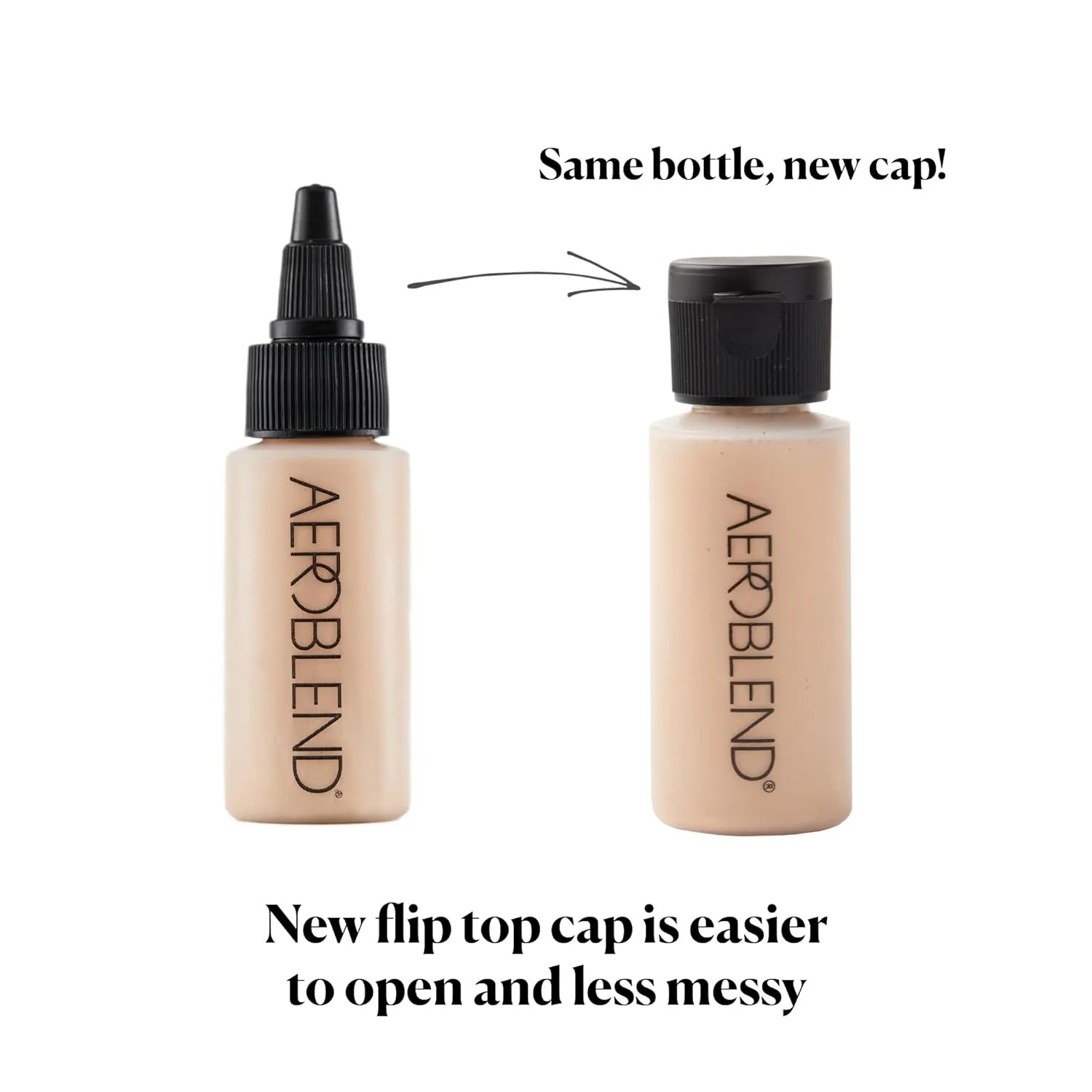 AEROBLEND Airbrush Foundation Makeup (N5) Professional, Water-Based, Buildable, Long-wearing, For all skin types, 1 oz
