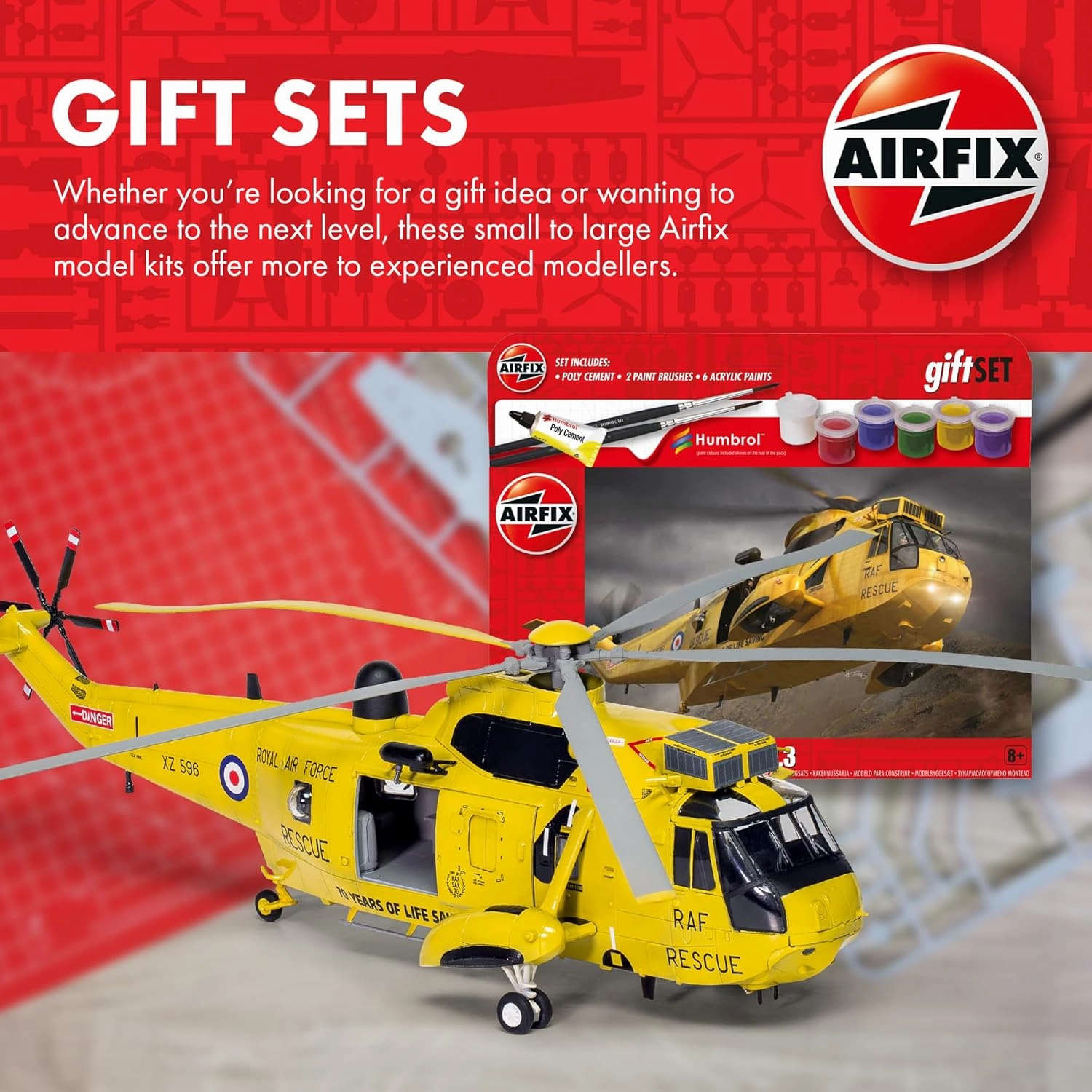 Airfix Model Tank - A55117A Hanging Gift Set - Willys MB Jeep, Plastic Model Kits for Adults & Kids 14 , 1:72 Scale, Skill Level 1, WW2 Theme Military Models, World War 2 Tanks