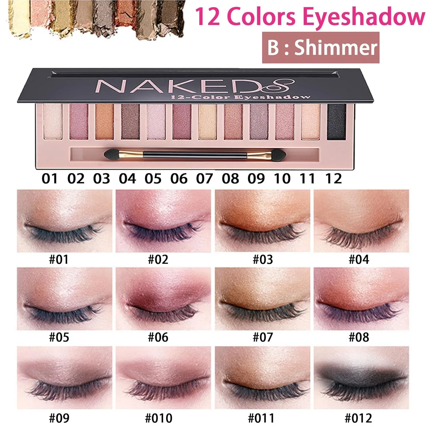 All in One Makeup Kit for Women Full Kit, 12 Colors Eyeshadow, Foundation & Primer, Lipsticks, Eyeliner, Mascara, Contour Stick, Brow Soap, Makeup Brush & Sponge, Make Up Gift Set for Women, Teens