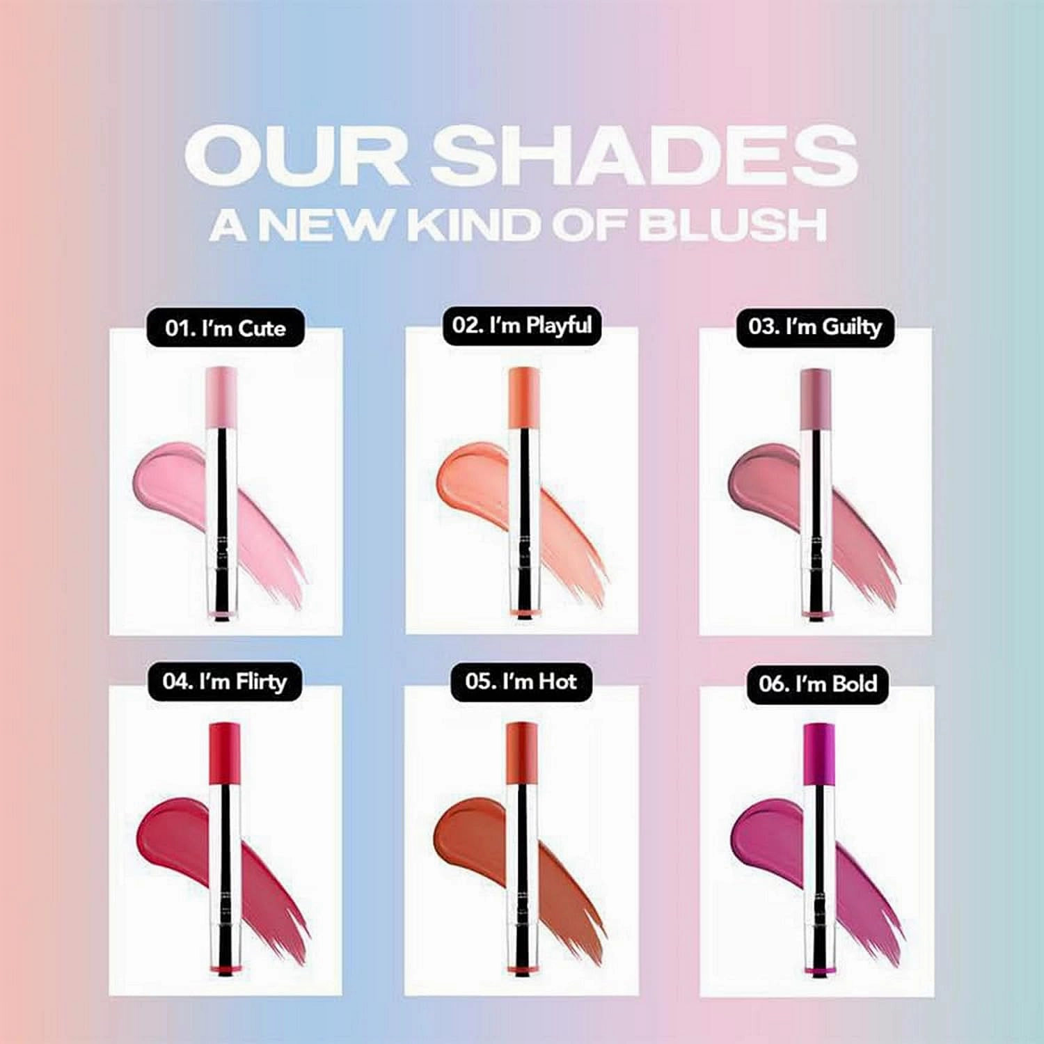 All-day liquid blush, easy to smudge, create a natural red and red match, easy to smudge, Korean women's makeup, waterproof and long-lasting, contour highlights