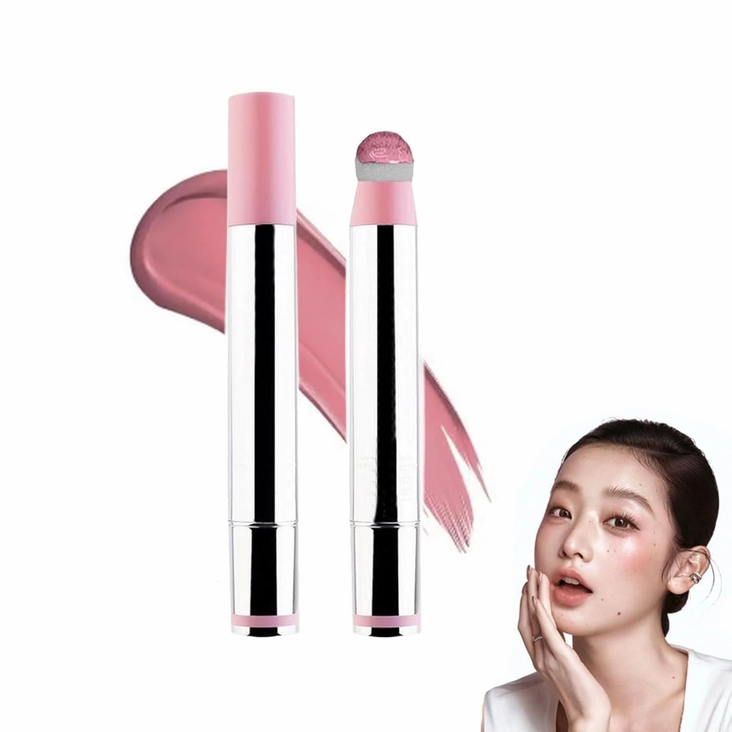 All-day liquid blush, easy to smudge, create a natural red and red match, easy to smudge, Korean women's makeup, waterproof and long-lasting, contour highlights