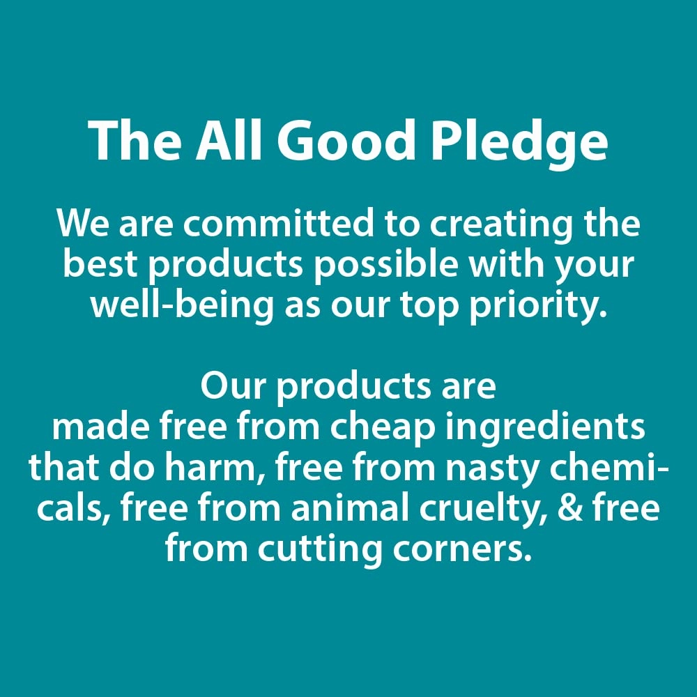 All Good Aluminum Free Deodorant Stick - Natural Deodorant w/Shea Butter & Aloe Vera, Bio-Active Formula, Vegan, Underarm Odor Protection for Men & Women (Tea Tree & Basil)(2-Pack)