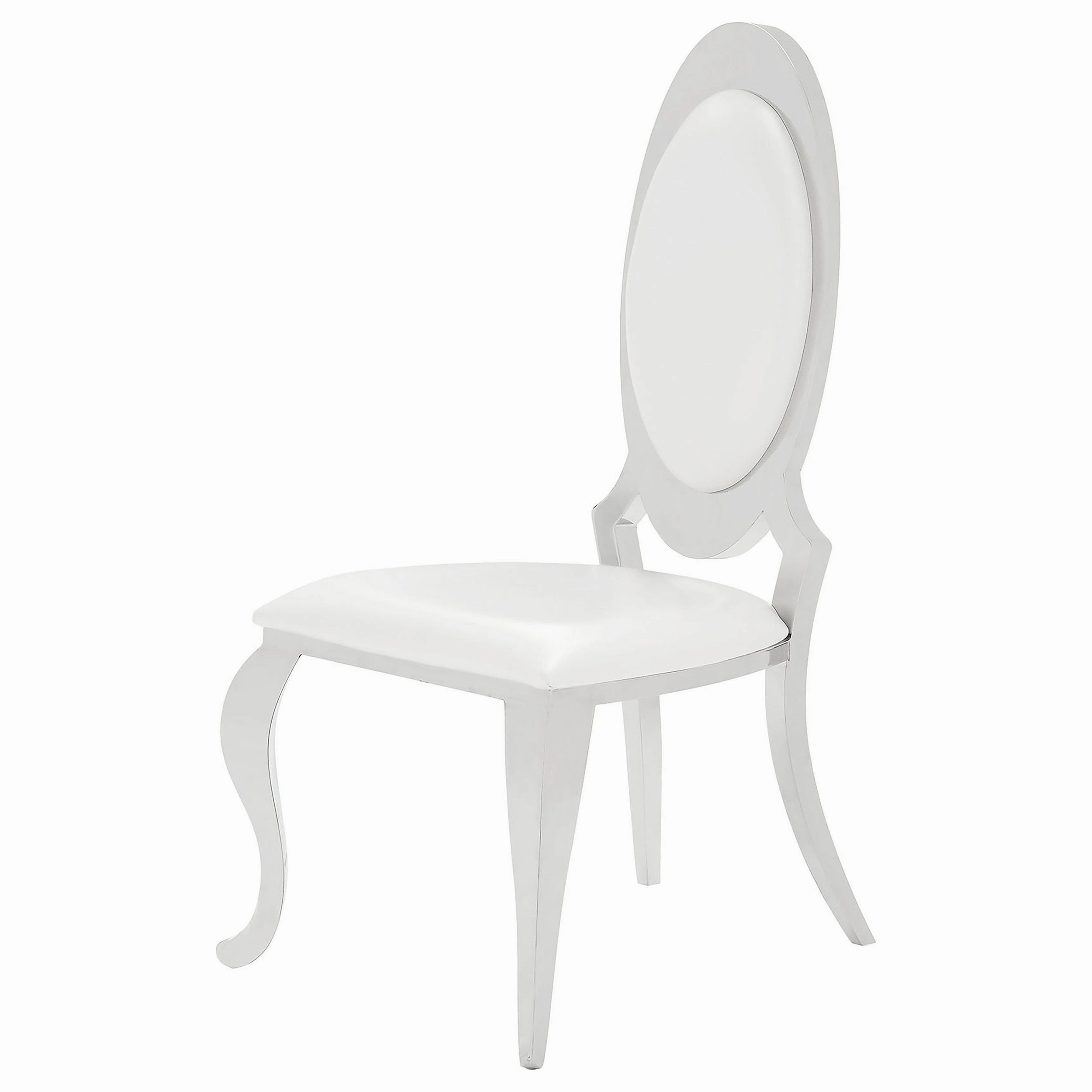 Anchorage Upholstered Dining Chair Cream White (Set of 2)