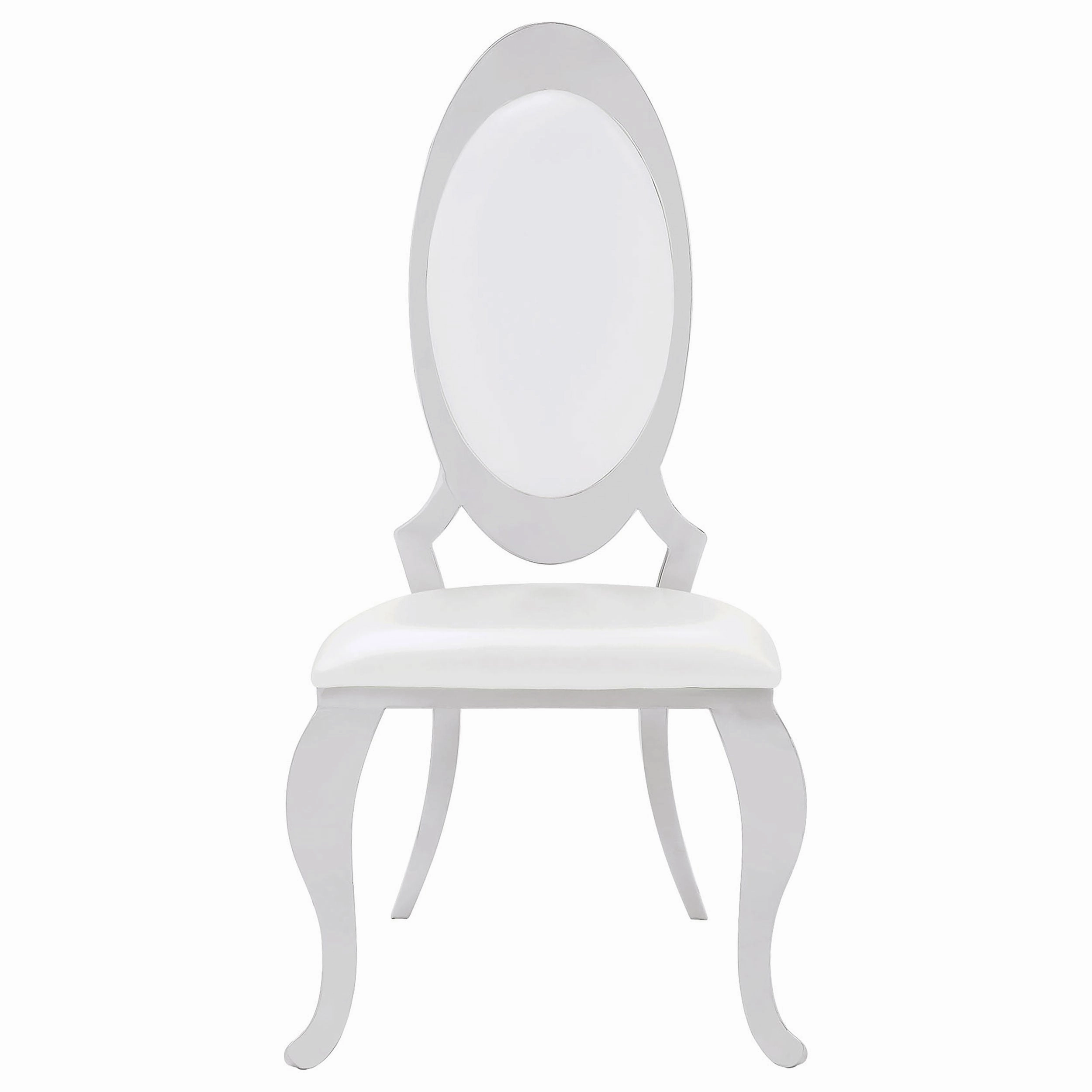Anchorage Upholstered Dining Chair Cream White (Set of 2)