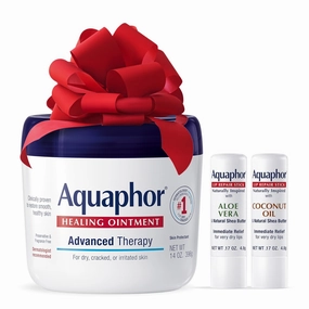 Aquaphor Skin Care Set - Healing Ointment Skin Protectant, 14 Oz Jar   Lip Repair with Coconut Oil, 0.17 Oz Stick   Aloe Vera, 0.17 Oz Stick