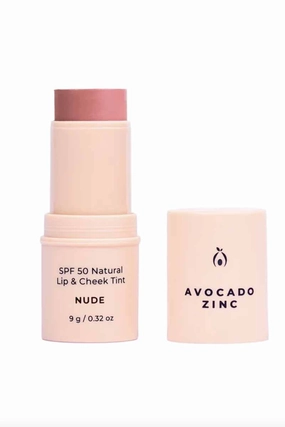 AVOCADO ZINC SPF 50 Natural Lip & Cheek Tint - Nude