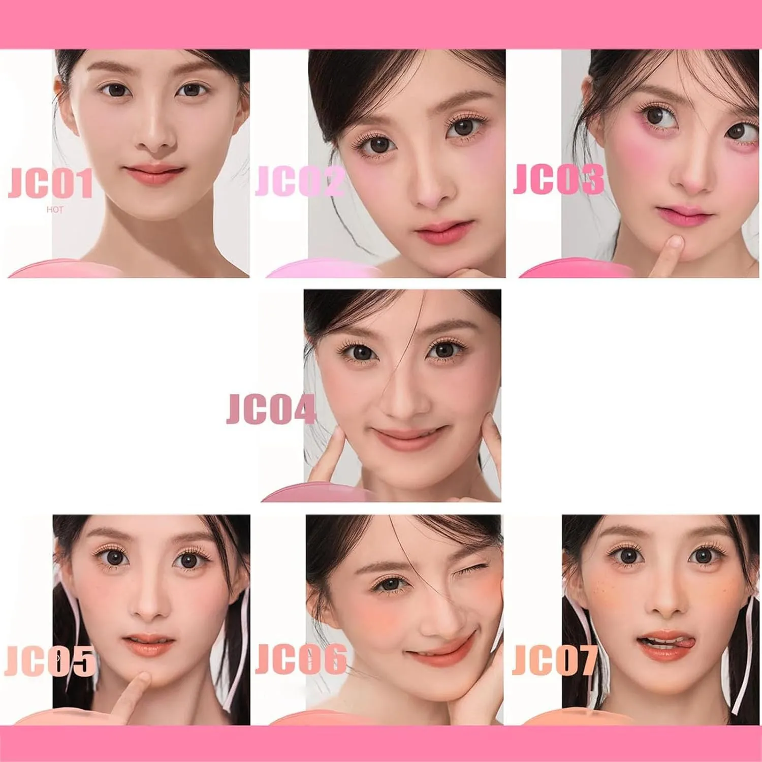 Aztk Blush JC04, Aztk Liquid Blush JC04, Aztk Jelly Color Liquid Blushs, aztkJelly Color LiquidBlush, Korean LiquidBlush, Highlight Contour 3 in 1 for Women, Lasting (JC06)