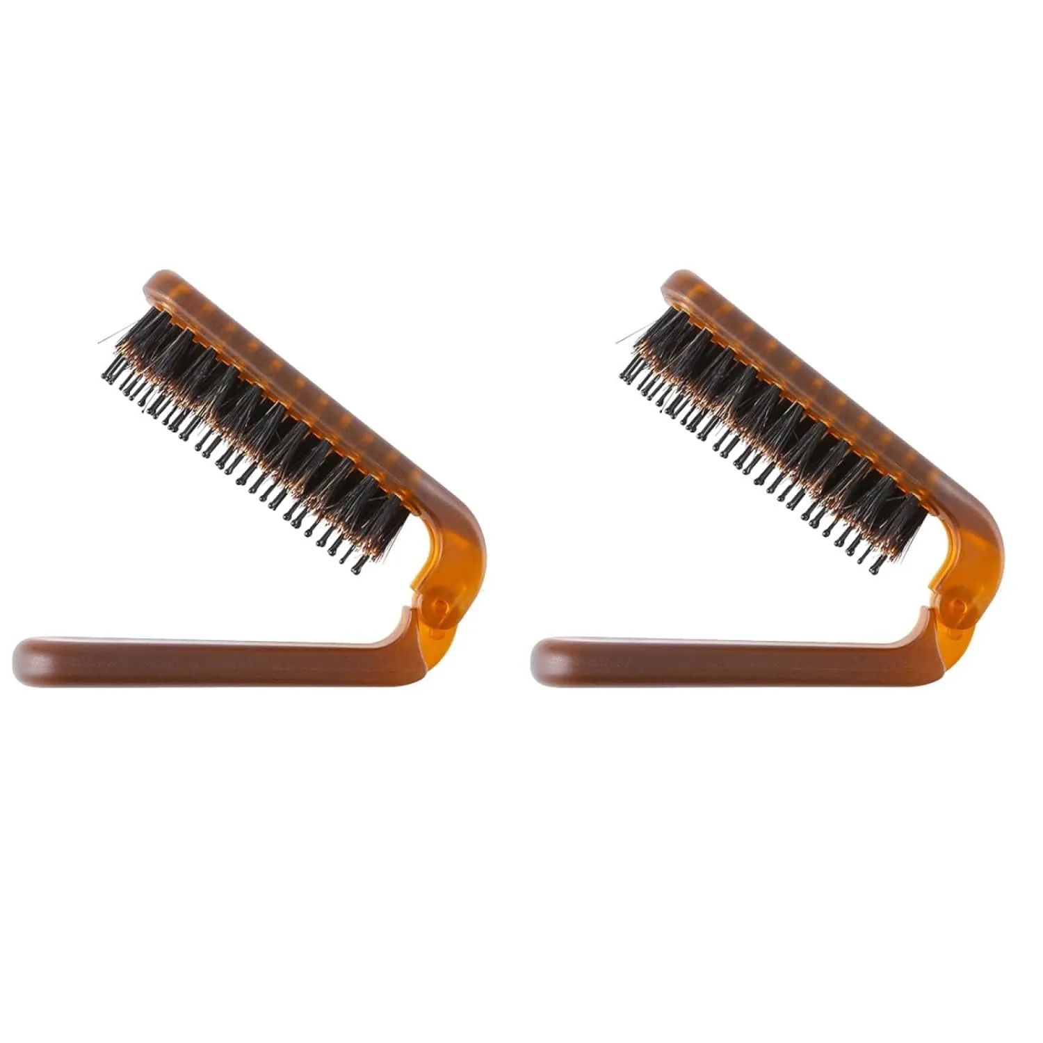 balacoo 2pcs Boar Bristle Hair Brush Portable Travel Hair Comb Women and Kids Ideal for Detangling Styling and Maintaining All Hair Types