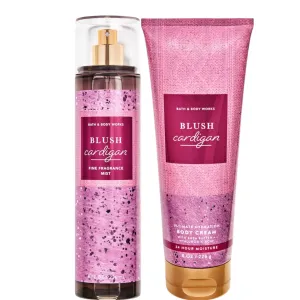 Bath and Body Dressed in White - 2 Pack GIFT SET of Fragrance Mist and Body Cream (Full Size - 8 OZ) (Blush Cardigan Mist & Cream (Pack of 2))