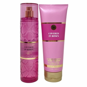Bath and Body Work Covered In Roses Body Cream and Fragrance Mist Duo Set - Full Size