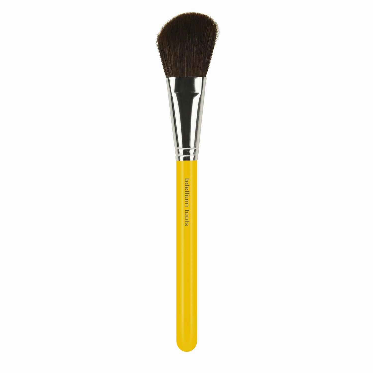 Bdellium Tools Professional Makeup Brush - Studio Series 962 Slanted Blusher - With Mix of Soft Synthetic & Natural Fibers, For Contour & Highlight (Yellow, 1pc)