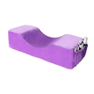Beauty Salon Eyelash Extension Neck Pillow - Comfortable Velvet Beauty Memory Foam Pillow,to Protect The Neck When Used for Lash Extension Grafting Make Up (Purple)