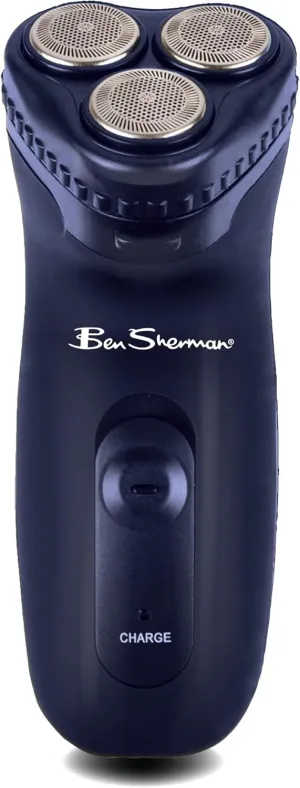 Ben Sherman Shavers for Men Rechargeable Electric Shaver for Men Face, Cordless Rotary Electric Shaver with Pop-Trimmer with Powerful Rotating Heads