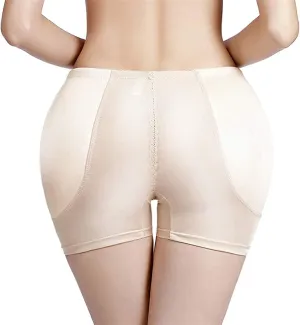 Big Ass Pads Hip Enhancer XXS Sexy Butt Lifter Women Dress Shapewear Padded Underwear Waist Trainer Body Shapers (Color : Apricot Boxer, Size : XX-Large)