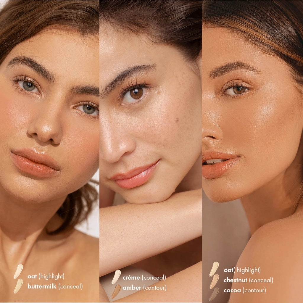 blk cosmetics daydream life-proof airy concealer trio - Oat
