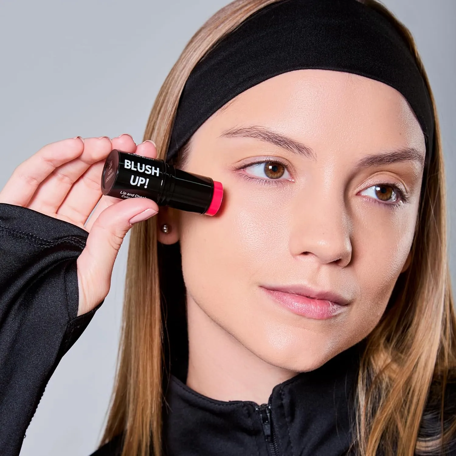 Blush Up: Cream Blush Stick for Cheeks and Lips, 2-in-1 Buildable Vibrant Color, Long Lasting Makeup for Gym & Workouts, Non-Greasy, Vegan & Gluten-Free, 0.32 Fl Oz