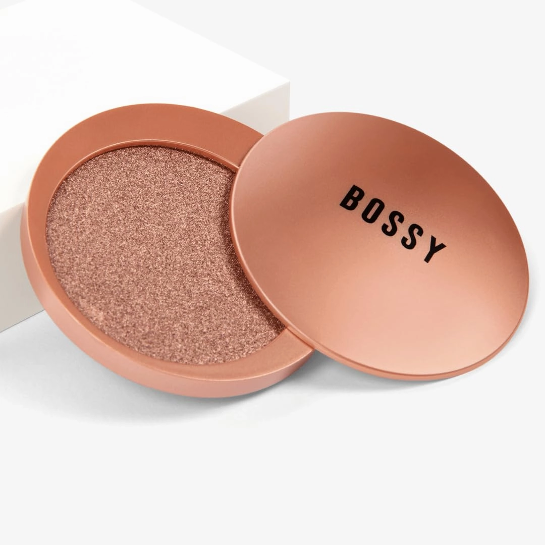 Bossy Cosmetics Extremely Bossy By Nature Dazzling Highlighter (Captivating - Iridescent Rose Gold Tone)
