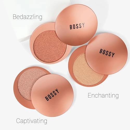 Bossy Cosmetics Extremely Bossy By Nature Dazzling Highlighter (Captivating - Iridescent Rose Gold Tone)