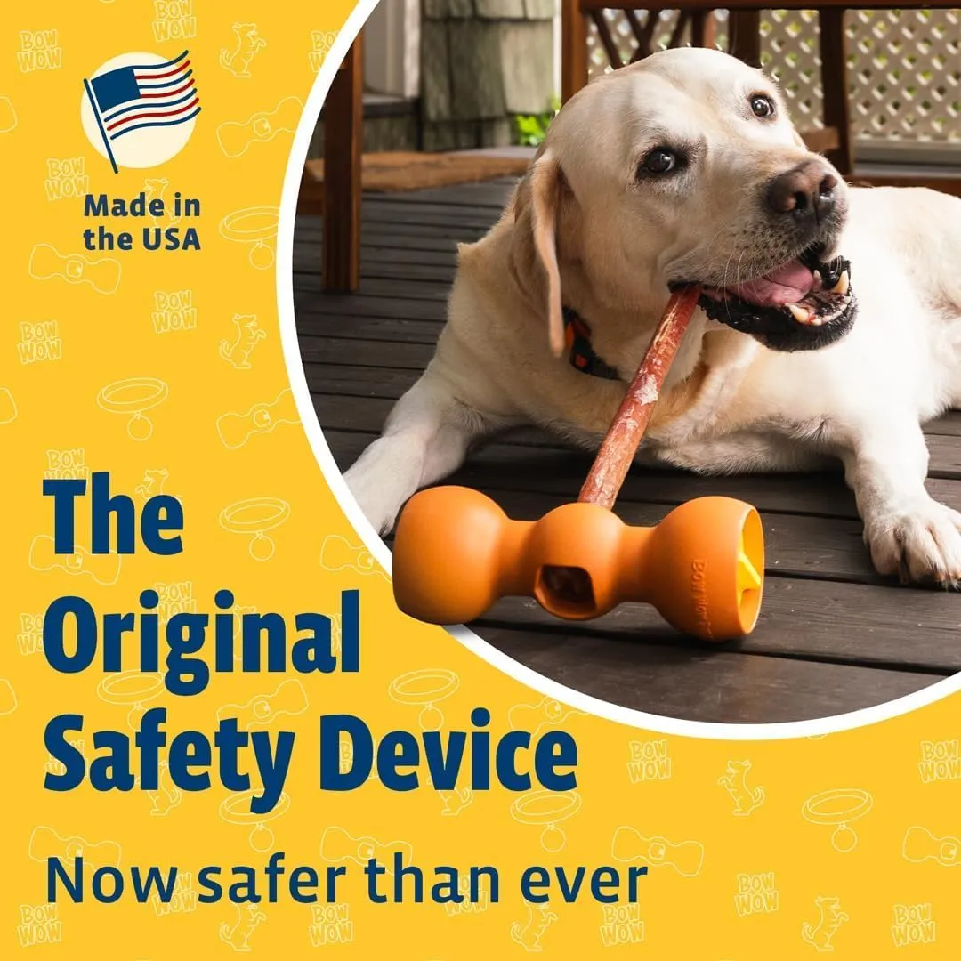 Bow Wow Labs New Bow Wow Buddy Starter Kit - Anti-Choking Bully Stick Safety Device for Dogs (L)