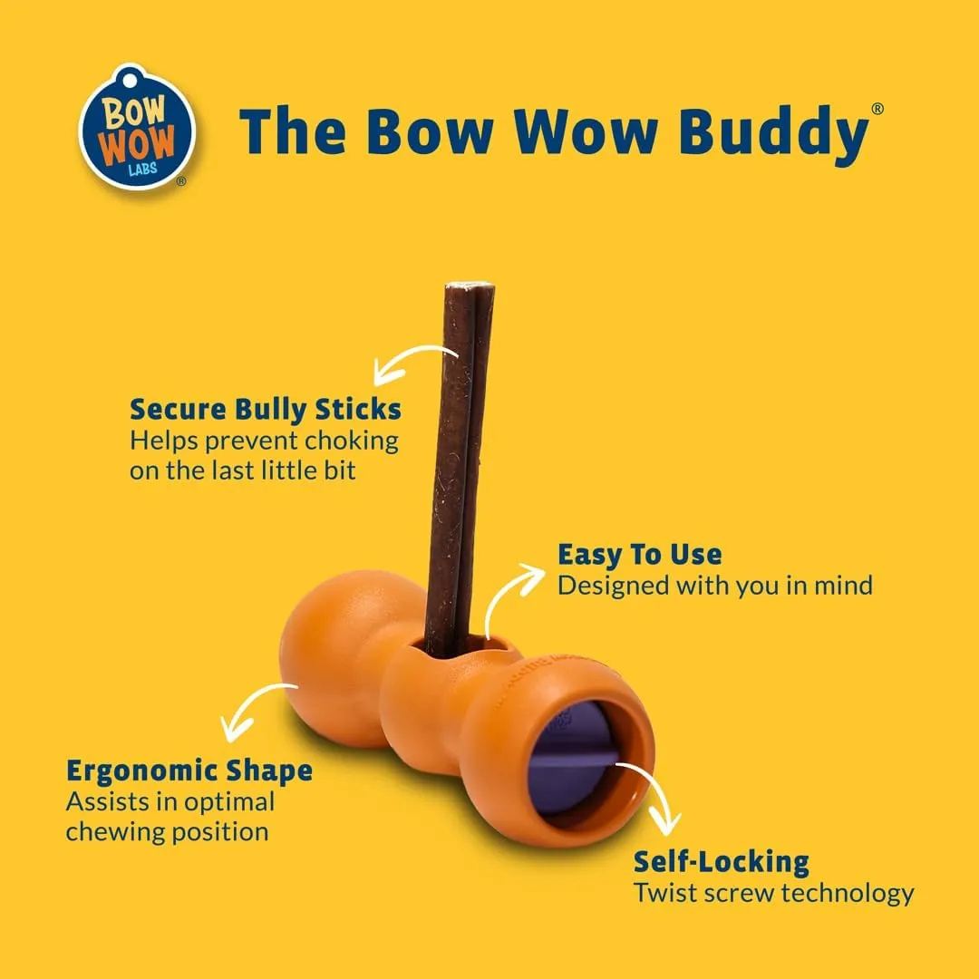 Bow Wow Labs New Bow Wow Buddy Starter Kit - Anti-Choking Bully Stick Safety Device for Dogs (L)