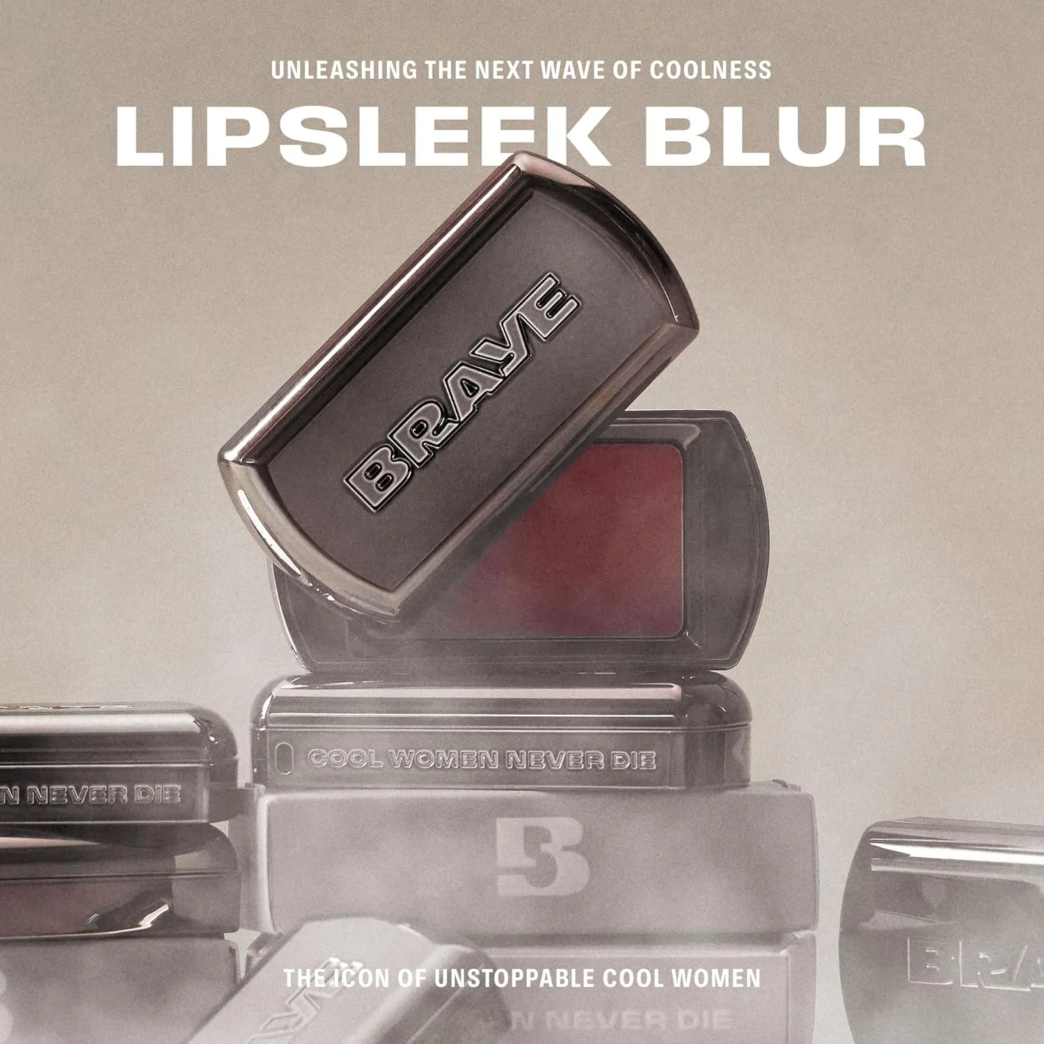 BRAYE LIPSLEEK BLUR | Blush for Cheeks & Lips, Korean Makeup Blush, Cool Lip and Cheek Balm, Vegan Cream, Lightweight w/Blendable & Buildable Makeup, Natural Look 07 LOWKEY 0.08oz