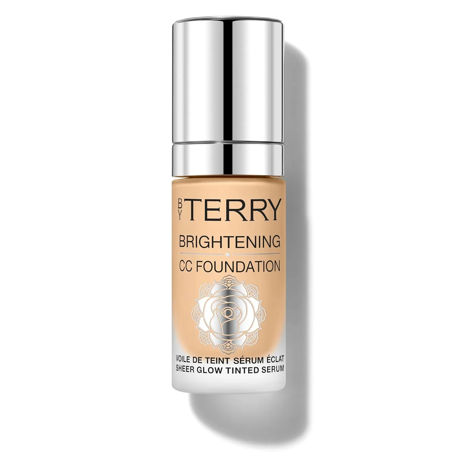 By Terry Brightening CC Foundation, Hydrating Serum Foundation, Ultra-Sheer Finish, Vegan & Cruelty-Free, 4W, Medium Warm