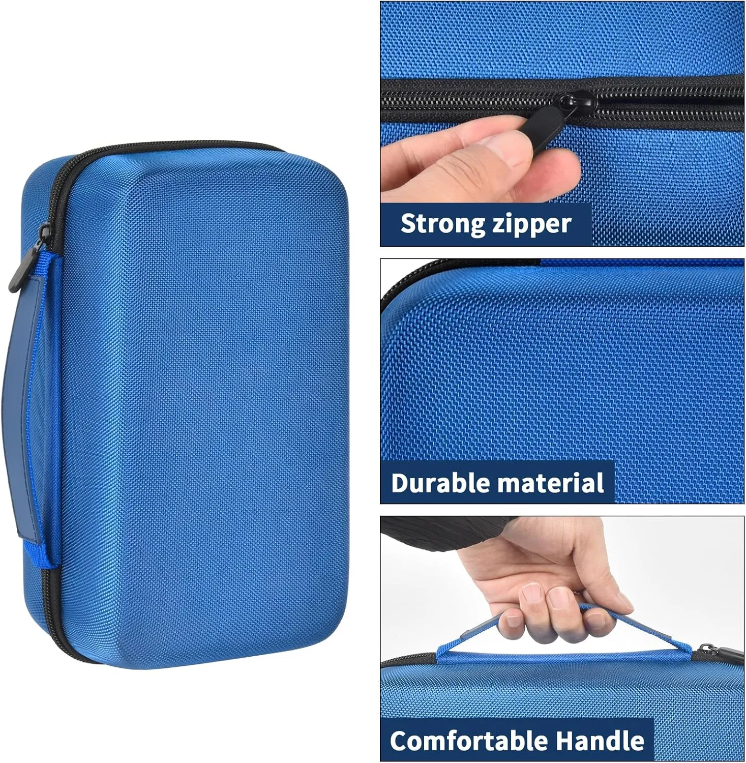 Case for Halo Bolt 58830/57720/ Air 58830/ ACDC Max 55500 mWh/Air   Portable Emergency Power Kit, Storage Holder for Air Nozzles, Extra Accessory, Car Jump Starter, and Charger- Blue (Box Only)