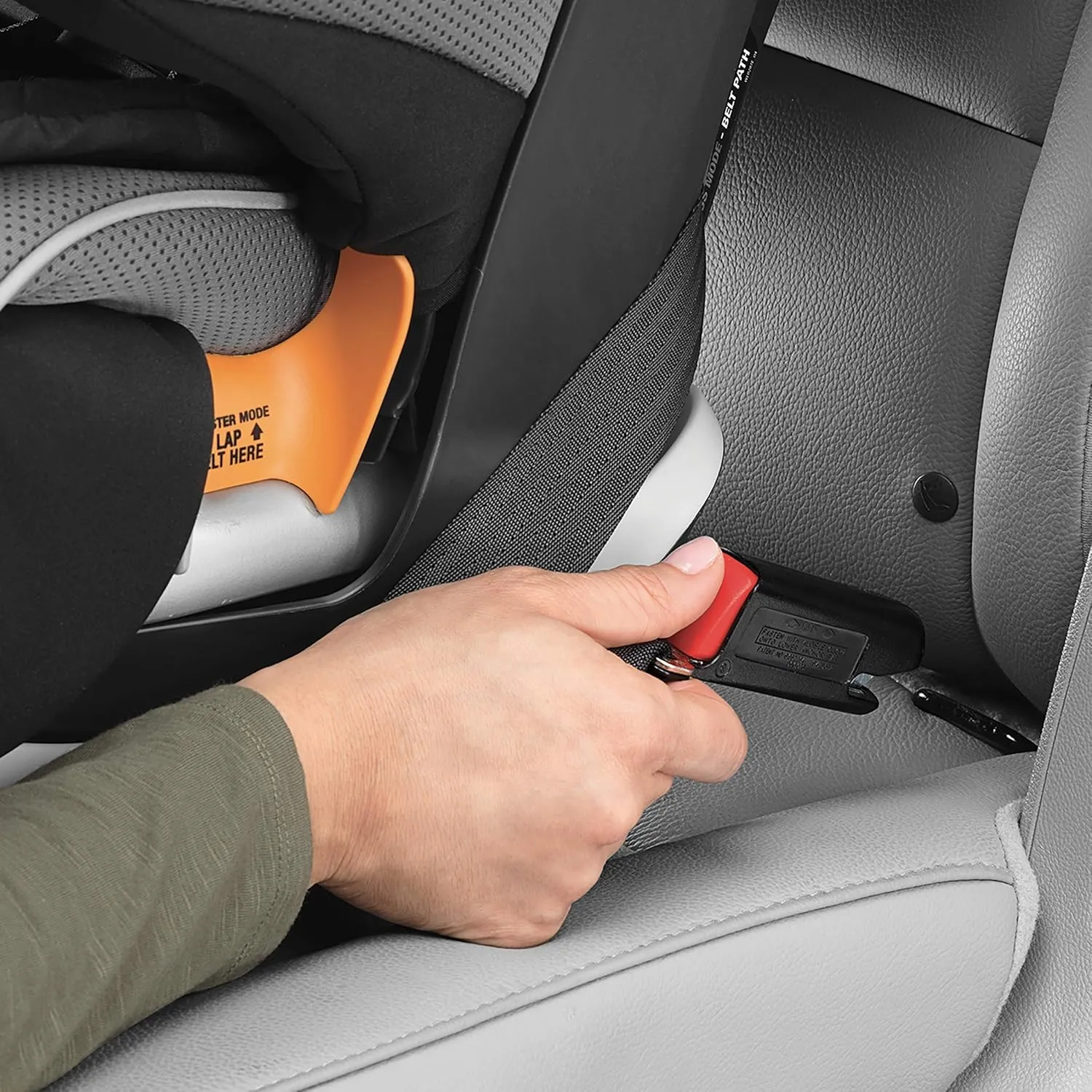 Chicco MyFit Zip Harness   Booster Car Seat - Granite, Grey