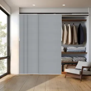 CHICOLOGY Sliding Door Blinds , Blinds for Sliding Glass Doors , Sliding Glass Door Blinds , Vertical Blinds for Patio Doors , Room Divider , Skyrise Grey (Light Filtering) W:46-86 x H: 0-96 inch