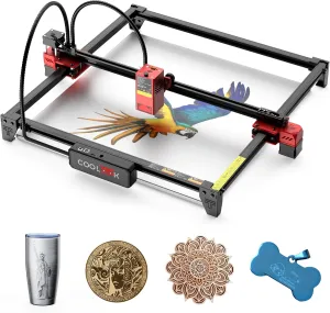 CK1-20 20000mW Laser Engraver Machine Laser Cutter Laser Cutting Engraving Tool Engraving Machine for Wood, Metal, Plastic, Paper, Leather, Sponge Paper, Alumina