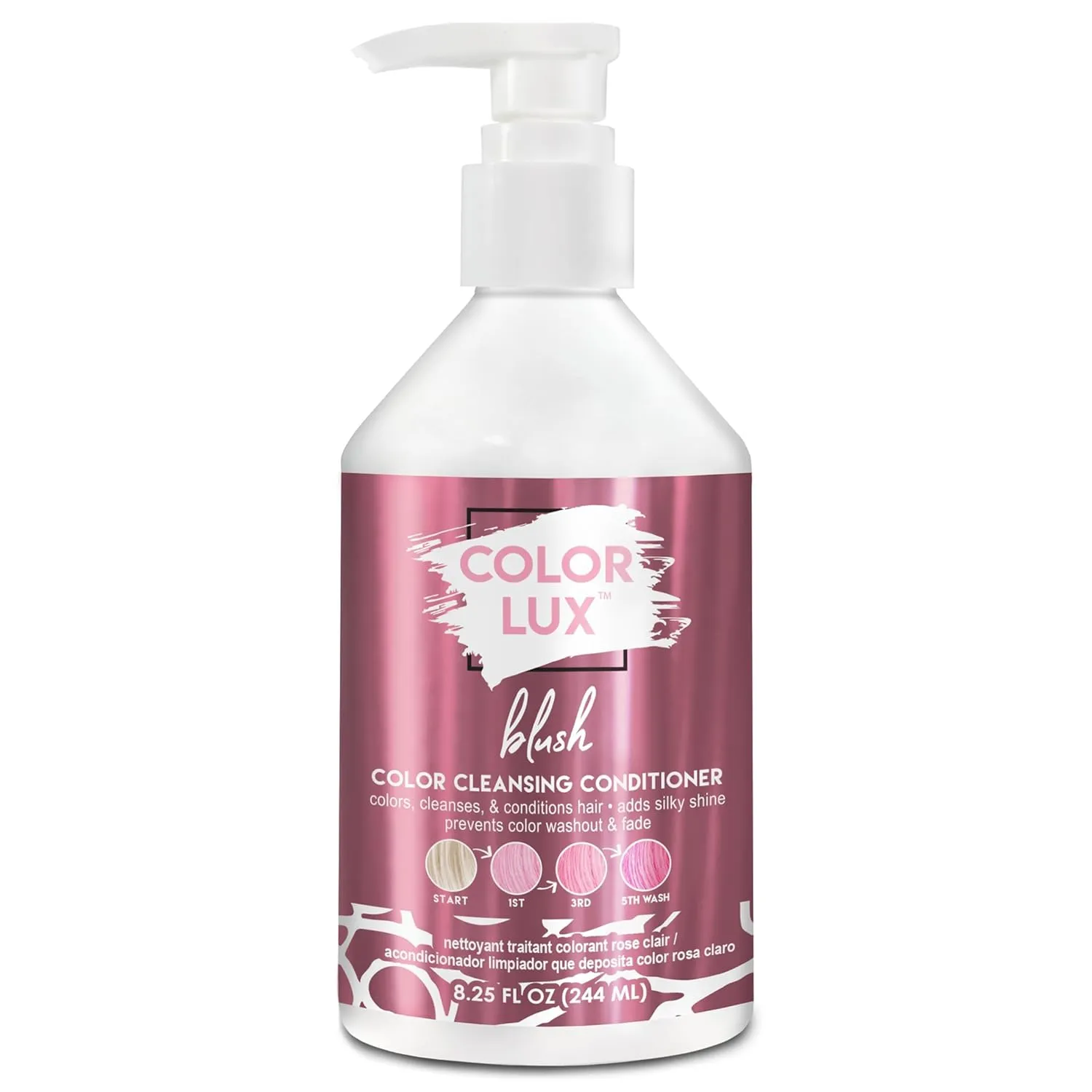 Color Cleansing Conditioner, Blush, 3-in-1 Color Depositing Formula, Vegan, Sulfate-Free, Paraben-Free, 8.25 oz