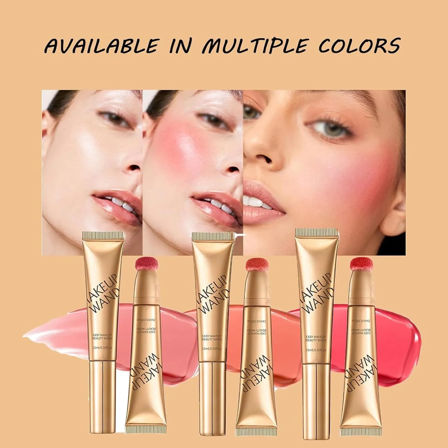 Continute Contour Wand & Blush Highlights Wand Duo, Women Beauty, Liquid Wands for Women, Liquid Blush, Sculpt Blushs Duo Contour Beauty (#1 #3)