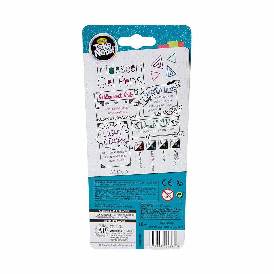 Crayola Iridescent Gel Pens - 4ct