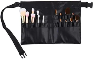 DANNI Pro Makeup Brush Display Holder Case Bag Artist Belt Strap Cosmetic Makeup Brushes PU Holder Apron Bags